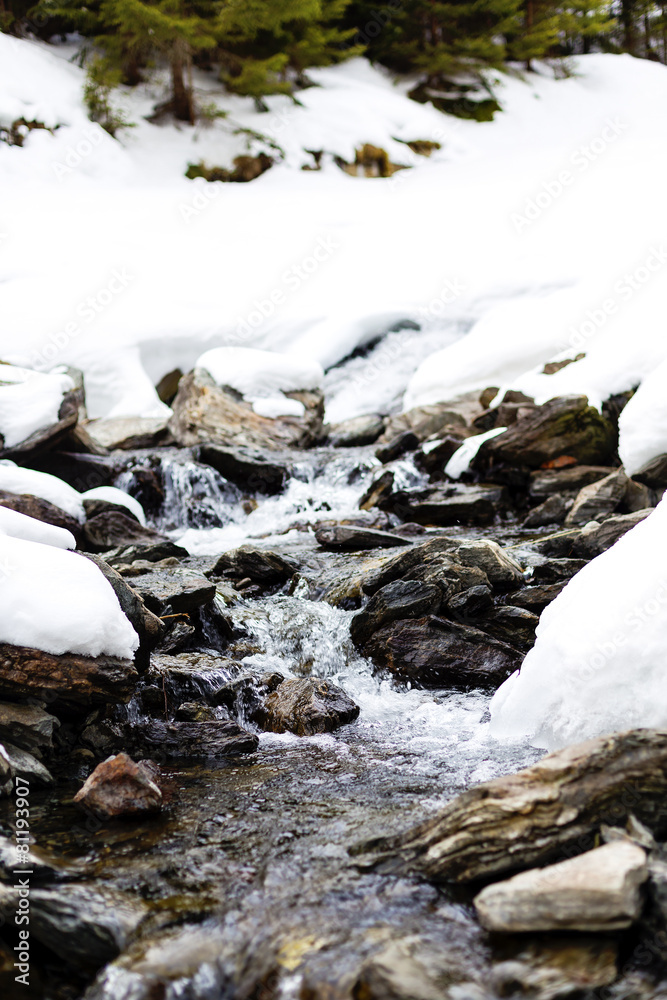 winter landscape with frozen river winter landscape with frozen river