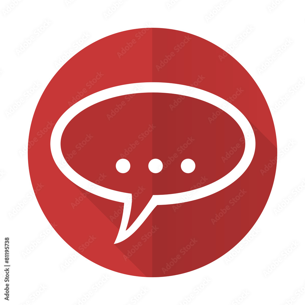 forum red flat icon chat symbol bubble sign forum red flat icon chat symbol bubble sign