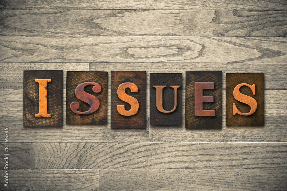 Fototapeta premium Issues Wooden Letterpress Theme