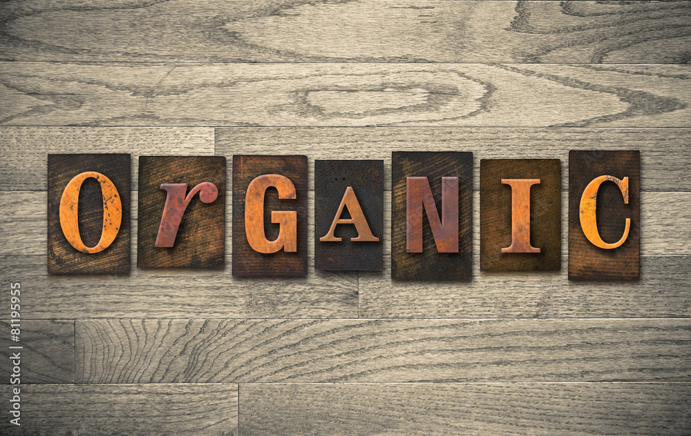 Naklejka premium Organic Wooden Letterpress Theme