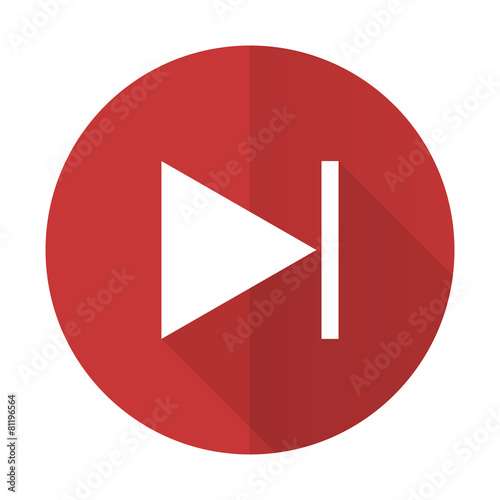 Free Download next red flat icon - GFXLoad