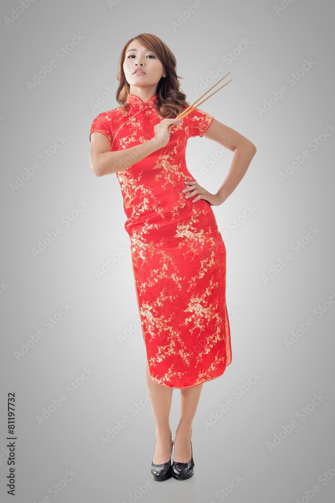 Chinese new year with chopsticks Chinese new year with chopsticks