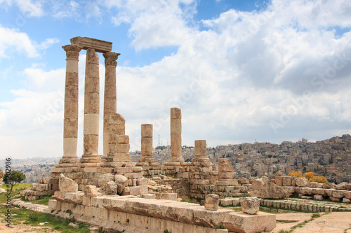 Amman Citadel ruins in Jordan Fototapeta