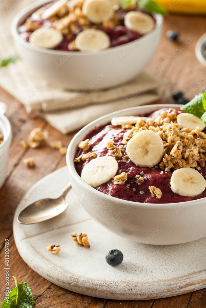Healthy Organic Berry Smoothie Bowl Healthy Organic Berry Smoothie Bowl