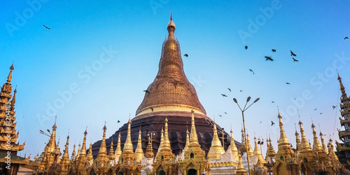 Shwedagon Pagoda repair every five years at a time so as not to