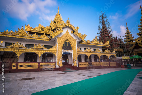 Shwedagon Pagoda repair every five years at a time so as not to