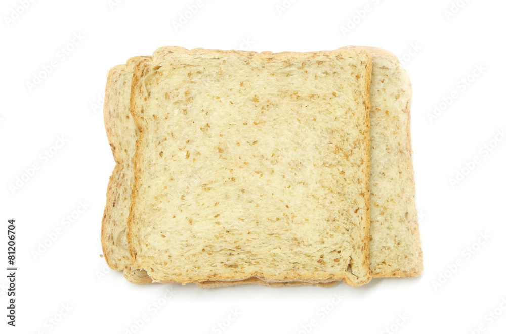 sliced bread isolated on white background sliced bread isolated on white background