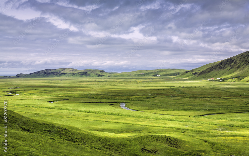 Typical Icelandic mountain landscapes