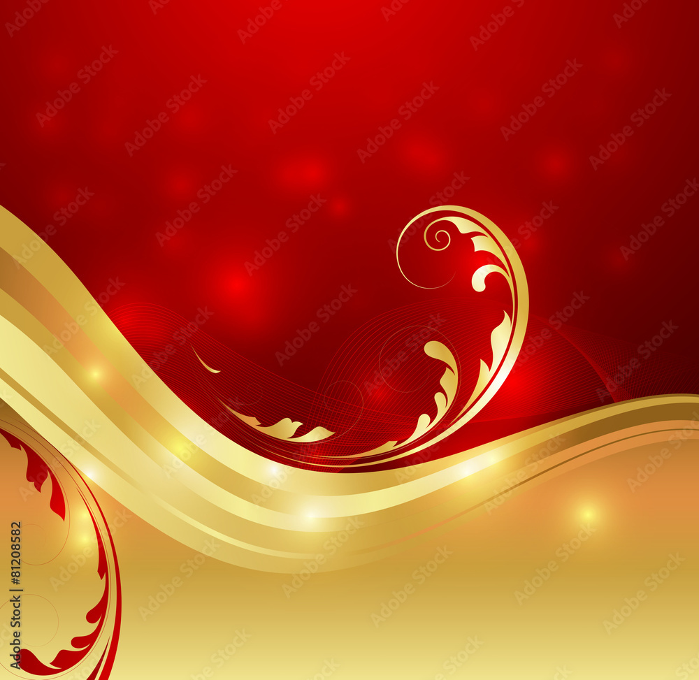 Wavy Golden Flourish Sparkles Background Wavy Golden Flourish Sparkles Background