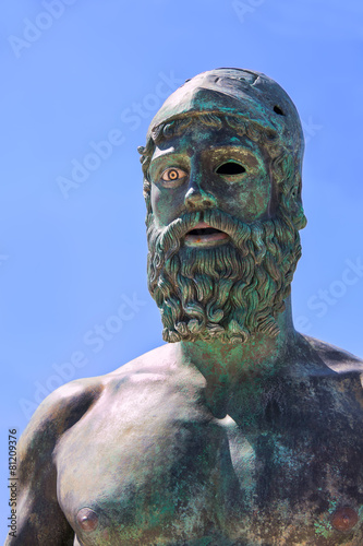 Portrait of Riace's Bronze copy of statue B photo