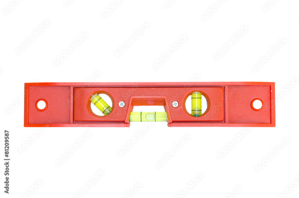 Building tool level isolated on white Building tool level isolated on white