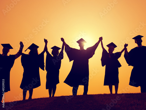 Graduation Success Achievement Celebration Happiness Concept