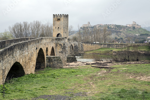 Medieval bridge of Frias in Burgos photo