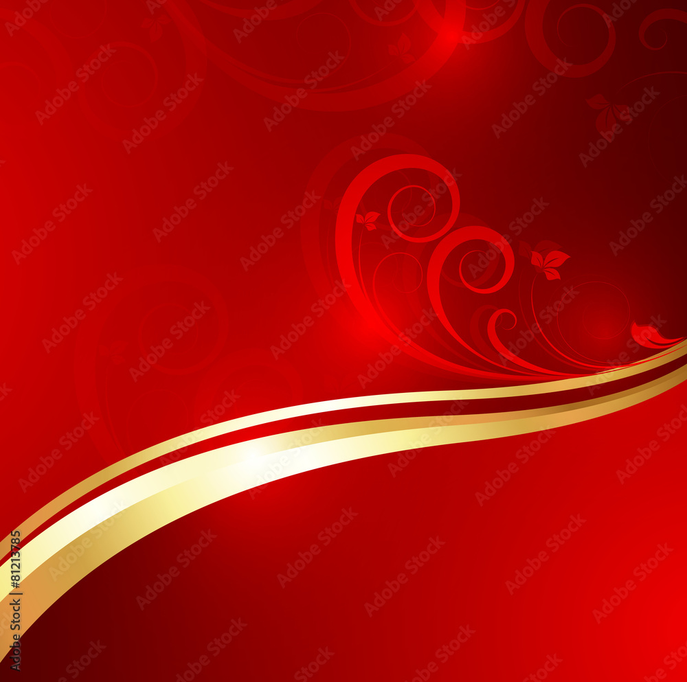 Royal Golden Flora Design Vector