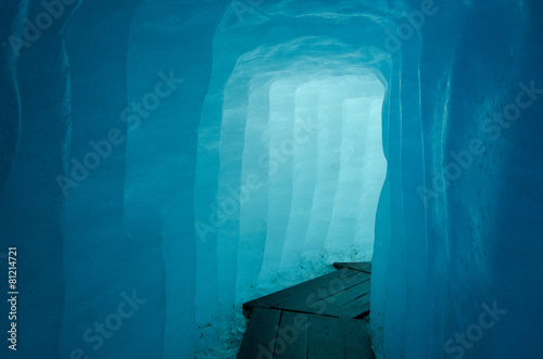 Valokuva Corridor inside the Rhone Glacier, Switzerland
