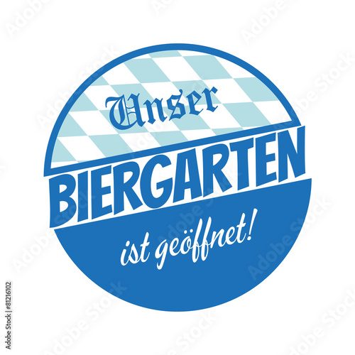 biergarten ist geöffnet