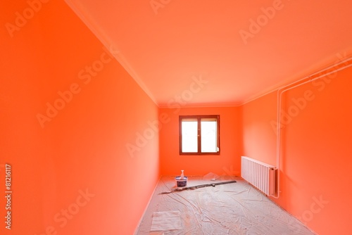 Billede på lærred Empty newly painted room