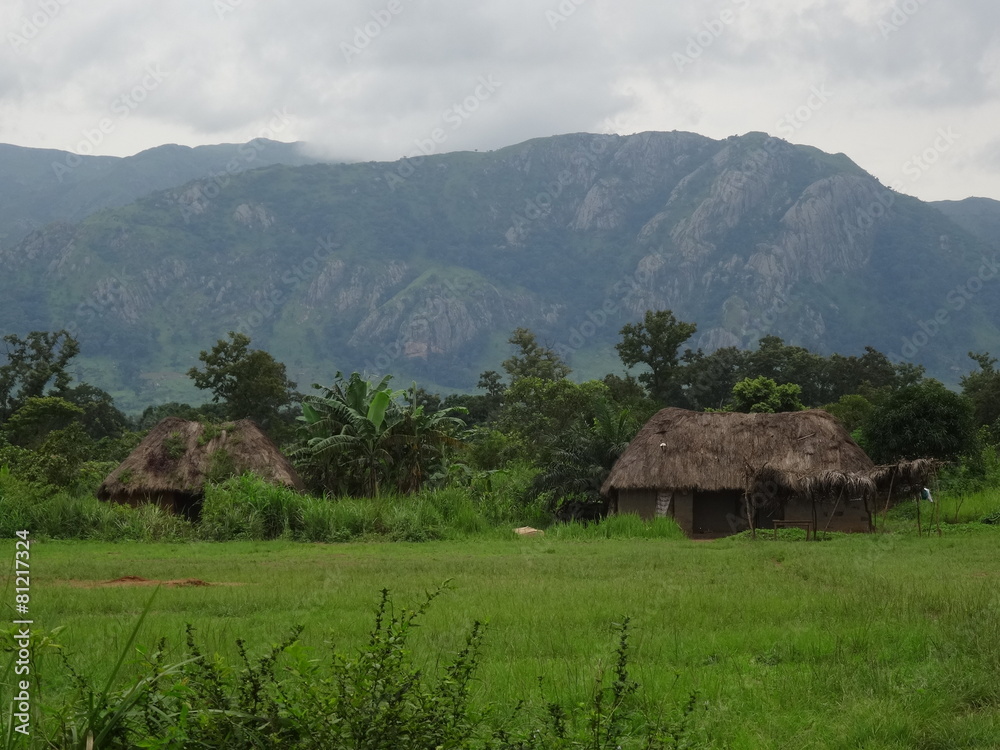 African Village Landscape African Village Landscape
