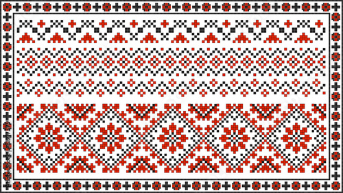 Set of seamless Ukrainian traditional patterns