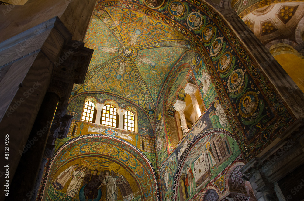 Ravenna, San Vitale, famous mosaic, Italy