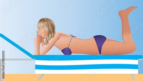Woman Sunbathing