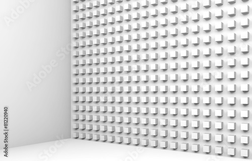 Abstract architecture background with small cubes pattern