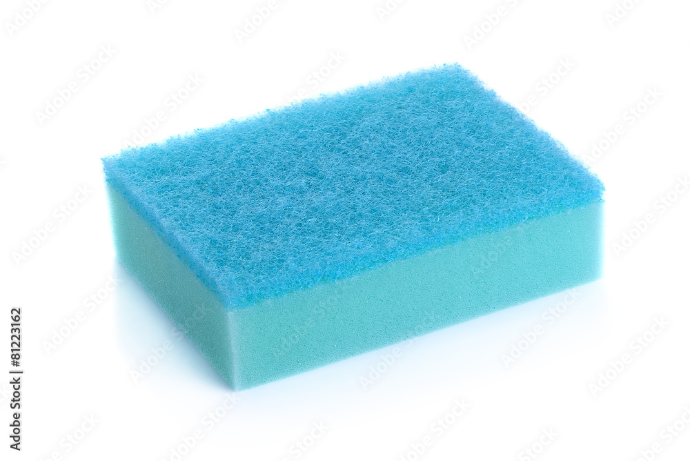 Kitchen sponges isolated on white background Kitchen sponges isolated on white background