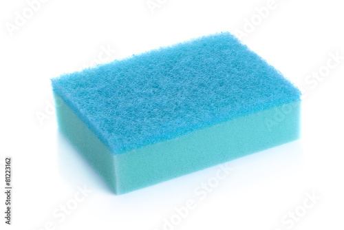 Kitchen sponges isolated on white background
