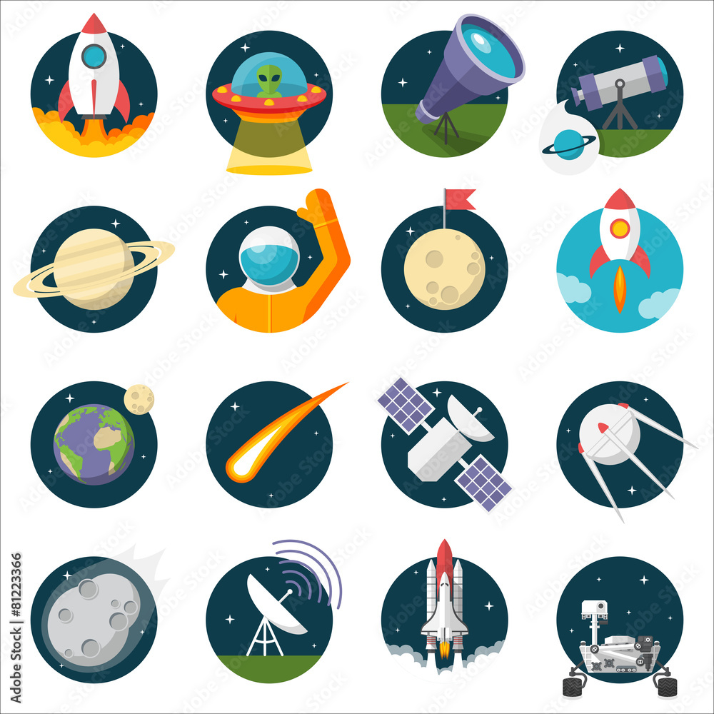 Fototapeta premium Space, Illustration series