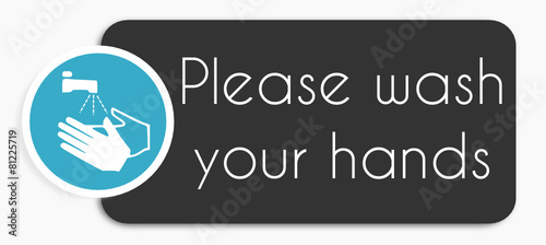 Etiquette Lavez vos main