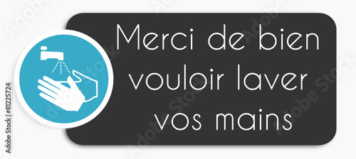 Etiquette : lavez vos mains
