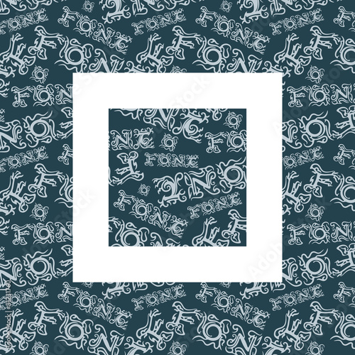 Seamless texture of the letters.