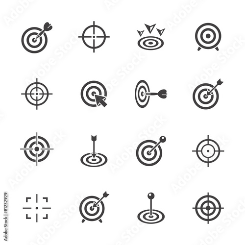 Target icons set.