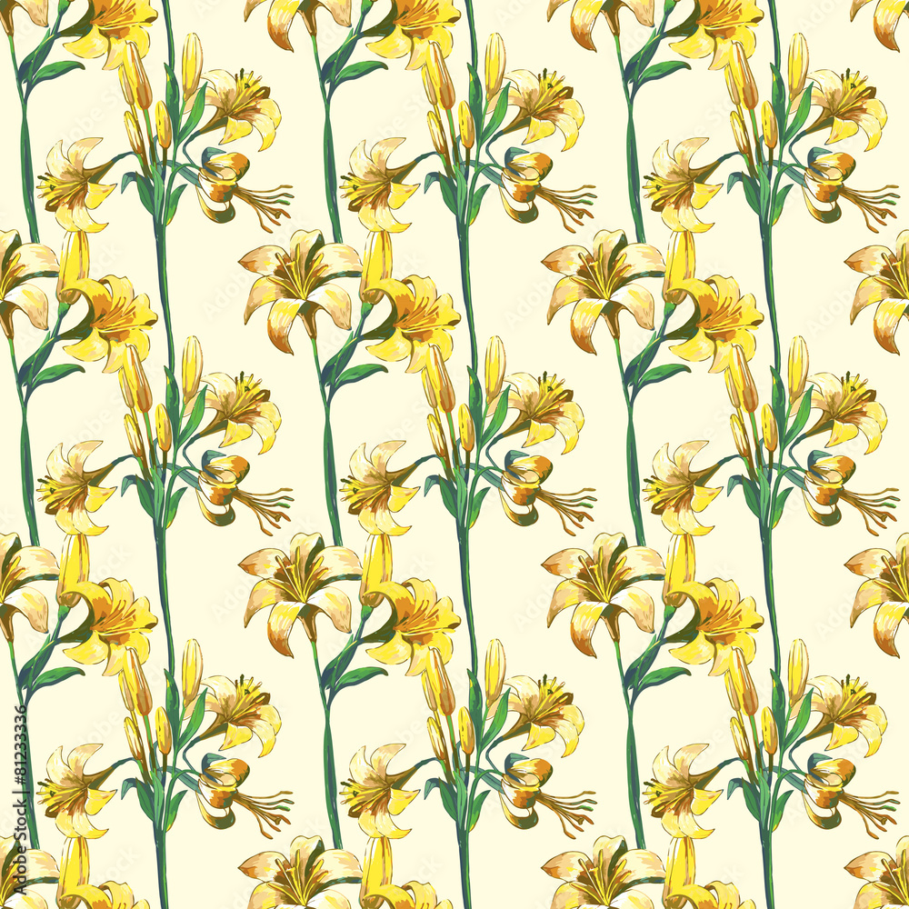 Seamless floral pattern with flowers Seamless floral pattern with flowers