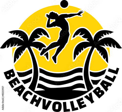 Beach Volleyball Emblem