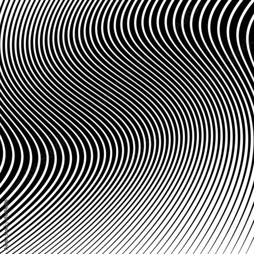 Abstract background with wavy lines. Wavy lnes vector