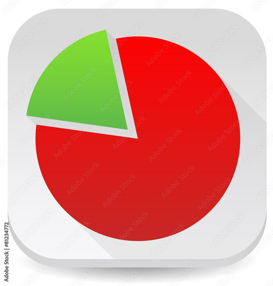 Pie Chart Vector Graphics. Pie Chart, Pie Graph Element Stock Vector