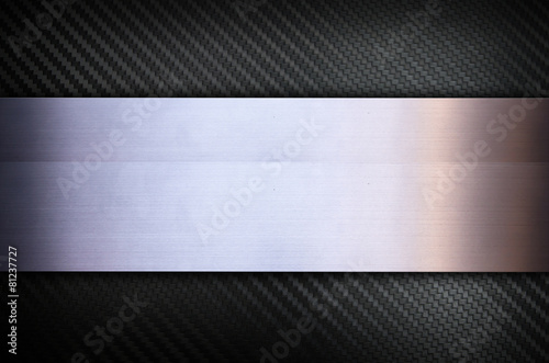 Carbon fiber and Stainless steel metal texture background