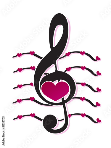 love treble clef