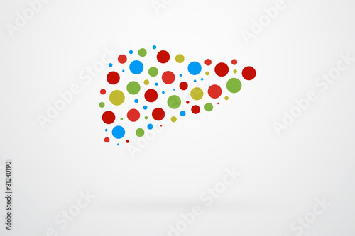 Human Liver Abstract Vector