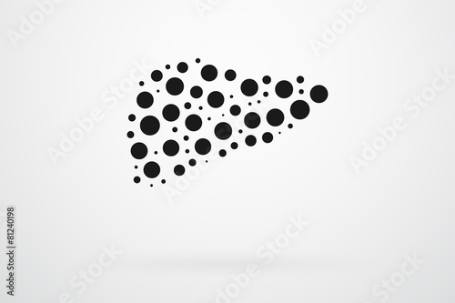 Human Liver Abstract Vector