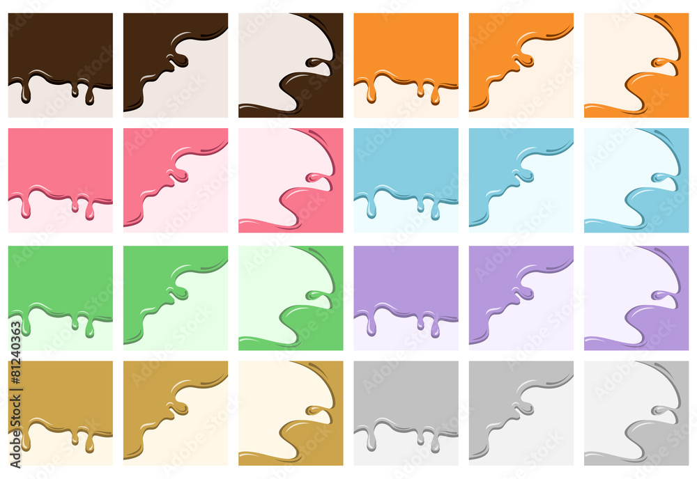 チョコレート 背景 セット Stock Vector Adobe Stock