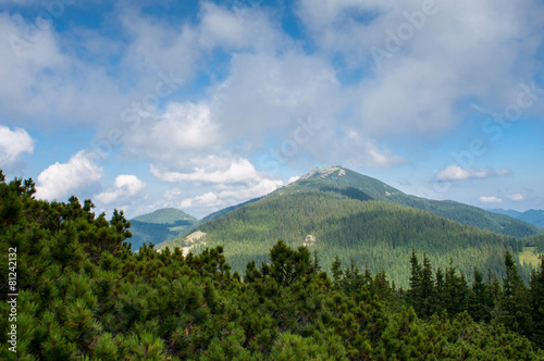Beautiful mountain landscape. Mountains are visible to the