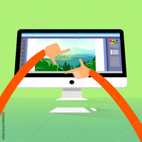 photographer new 5k display desktop computer monitor workspace