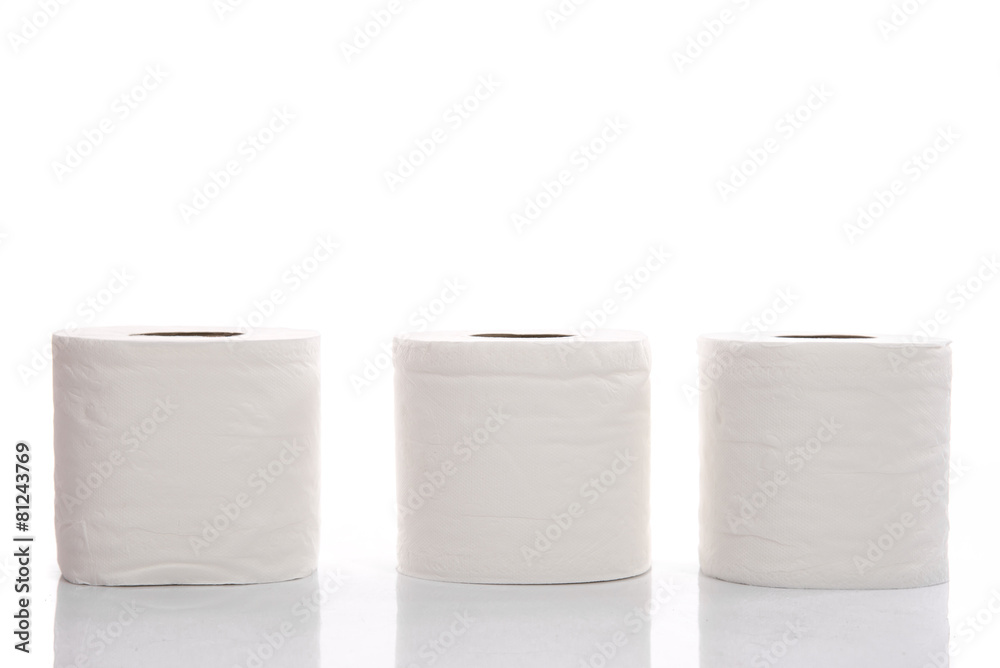 Rolls of toilet paper isolated Rolls of toilet paper isolated