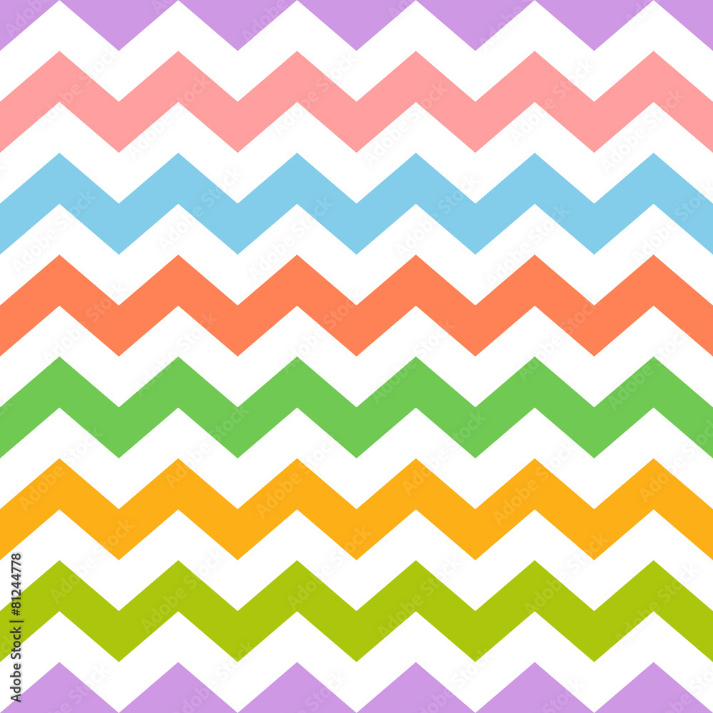 Colorful seamless zig zag pattern