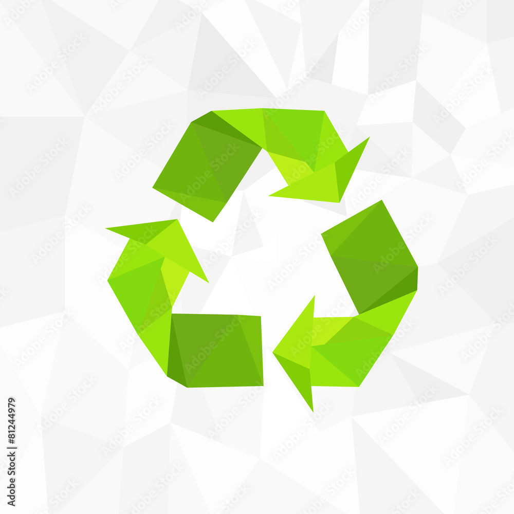 recycle symbol logo icon polygon triangle style recycle symbol logo icon polygon triangle style