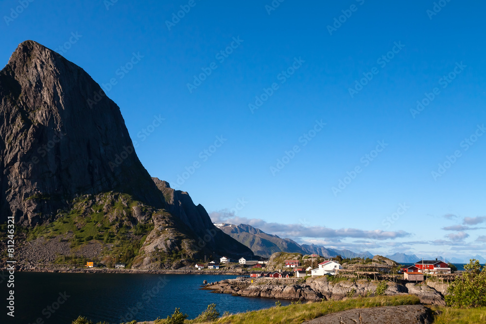Scenic town of Reine  village, Lofoten islands, Norway