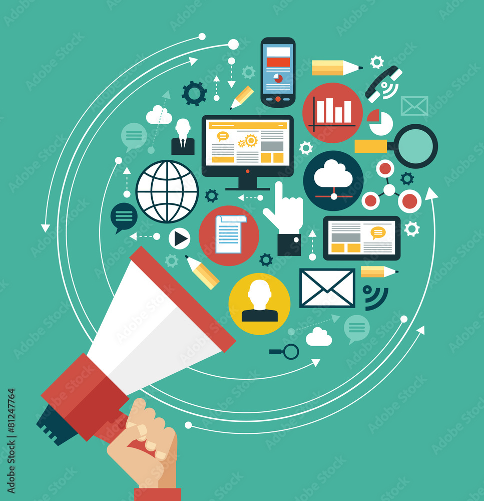 Digital marketing concept