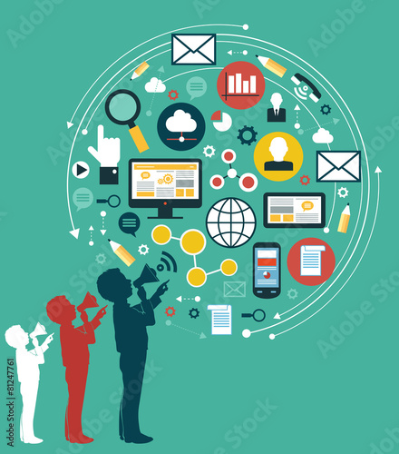 Digital marketing concept